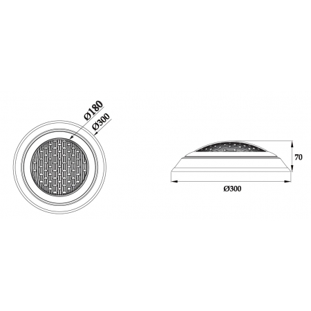 Lampa basenowa LED PHJ-WM-SS300H  12 / 18 / 25 / 35 Watt, dowolny kolor+ RGB